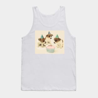 Vintage Puppy Birthday Card Tank Top